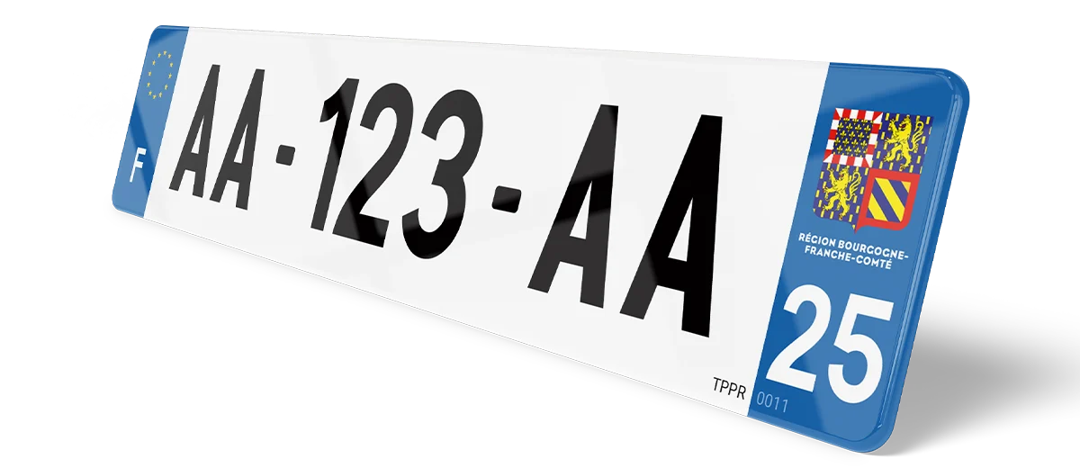 Photo réelle – Plaque auto